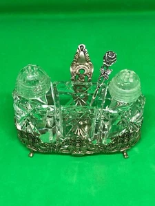 Old Vintage Massivsilber Hildesheimer Rosengewürz Set - Bild 1 von 9