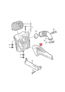 Genuine AUDI A4 Avant S4 quattro A5 S5 Cabriolet Air Guide 8W0129618F - Picture 1 of 1