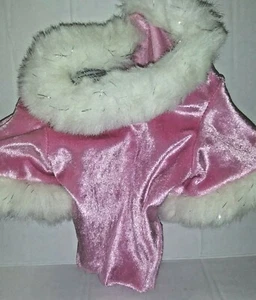 Conjunto de ropa Build a Bear rosa piel blanca leotardo de patinaje sobre hielo - Imagen 1 de 2