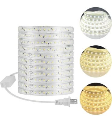 Led Rope Light 65.6Ft Dimmable High Brightness 110V AC A9 - Image 1 of 4