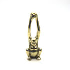 Pure Brass Monkey Key Chain Ring Pendant Ornament Miniature Craft Figure Lanyard
