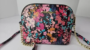 Steve Madden Crossbody Black Floral Satchel - Picture 1 of 8