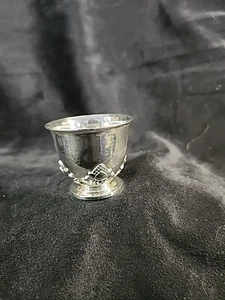 Antique Sterling Silver Georg Jensen Dessin Denmark Acorn Pattern Egg Cup #662 - Picture 1 of 7