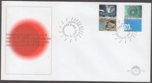 PAÍSES BAJOS Sc # 860-1 FDC PLANETARIO y 25ª ANN del 1er ATERRIZAJE LUNAR - Imagen 1 de 1