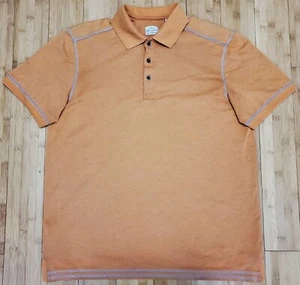 Tommy Bahama Jeans Poloshirt Herren Größe M Orange Island Pima Baumwolle Kurzarm - Bild 1 von 6