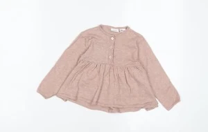 Vestido Zara Niñas Púrpura Poliéster Delantal/Peto Talla 12-18 Meses Cuello Redondo - Imagen 1 de 10