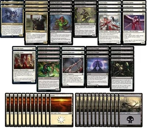 Elite Black White Toxic Infect Deck - Very Powerful - Modern -60 Card MTG NM/M!! - Picture 1 of 1