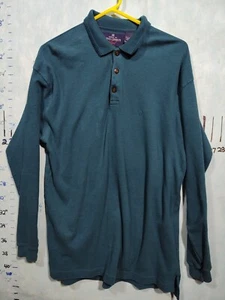 vintage Nino Cerruti sport polo shirt men large cotton polyester long sleeve - Picture 1 of 13