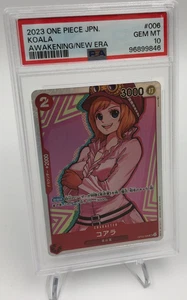 2023 ONE PIECE JAPAN Card KOALA OP05-06 AWAKENING/NEW ERA grade PSA GEM MINT 10 - Picture 1 of 10