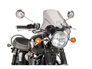 Puig Plus Scheibe Windschild Windschutzscheibe für Triumph Bonneville T120 schwarz (21-24) - Bild 1 von 14
