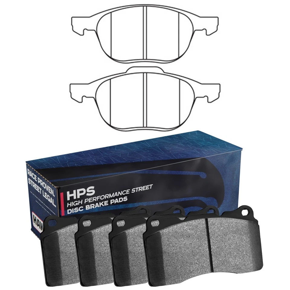 Pastillas de freno delanteras Hawk HB519F.682 HPS para 04-11 Volvo S40 / 05-11 V50 / 06-13 C70 Foto 1 de 4