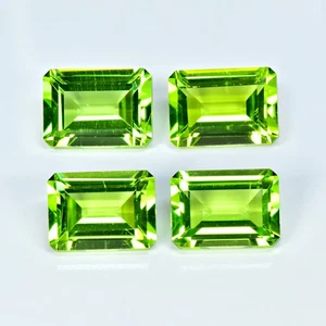 4.56Ct (4Pcs) Pretty Sparkles Unheated Pakistan Peridot Loose Gemstone - Foto 1 di 1