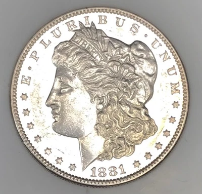1881 P MORGAN DOLLAR! MS+++! PROOF LIKE EXAMPLE! MAGNIFICENT QUALITY! NR #K2523 - Image 1 of 3