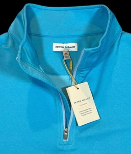 Maglione Peter Millar Uomo Golf Crown Sport Perth Performance 1/4 Zip Medium - Foto 1 di 11