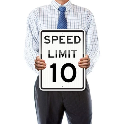 SPEED LIMIT 10 SIGN / 18" X 24" / High Intensity Reflective Traffic Sign / .080 - Image 1 of 4