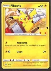 Pikachu McDonalds 25th Anniversary Promo Pokemon Card Non-Holo 25/25 2021 - Picture 1 of 2