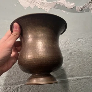Vintage Brass Pedestal Vase 6 inch tall - Picture 1 of 4