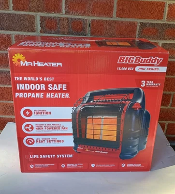 Mr. Heater Big Buddy MH18B 18,000 BTU Portable Propane Heater Indoor Safe New - Image 1 of 4