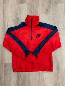 Rare Vintage Nike 1/4 Zip Pullover Windbreaker 70s Jacket USA Made Size L - Picture 1 of 7