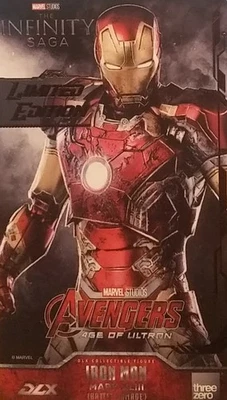 Figura Iron Man Mark XLIII 43 Daño de Batalla ThreeZero Nueva Edición Limitada DLX Foto 1 de 4