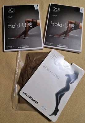 Damen Strümpfe / Netzstrümpfe / Dessous - 3er Set - Calzedonia - Gr. M / L - Neu - Bild 1 von 4