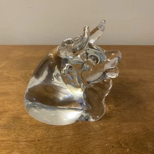 Unbranded Very Heavy Solid Crystal Bull Figure 3.5 Lbs 6 Inches Tall - Picture 1 of 4