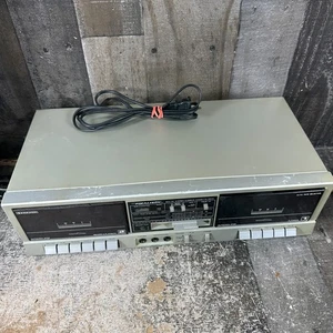 Realistic SCT-45 Cassette Deck Dual Stereo Dubbing Double Gray 80s Vintage WORKS - Picture 1 of 10