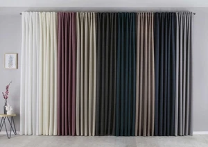 Vorhang Verdeckte Schlaufen Cationic »JENA« Leinen Optik Meliert Gardinenband - Bild 1 von 82