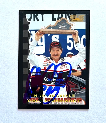 Dale Earnhardt NASCAR 1996 Pinnacle Racer's Choice #84 Autographed Signed - Image 1 of 4