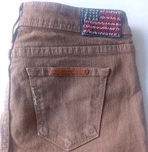 True Religion Halle Phantom Women Jeans W28 L30 Stretch Slim America Flag Cotton - Picture 1 of 13