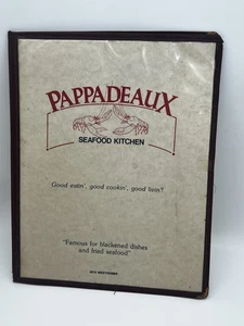 Menu From Your Favorite Restaurant PAPPADEAUX SEAFOOD KITCHEN Houston TX Westhei - Picture 1 of 7