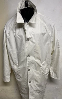 Impermeable de algodón impermeable para hombre Zara nuevo con etiquetas — blanco— talla grande Foto 1 de 3