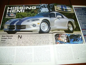 Dodge Viper GTS 1998 Hemi Powered 8,87 1/4 ***artículo original*** Hissing Hemi - Imagen 1 de 2