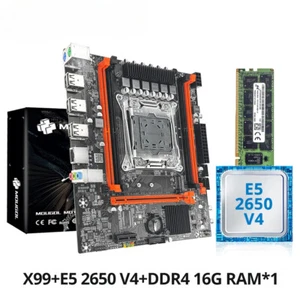 Gaming Motherboard with 2650 V4 CPU Dual Channel DDR4 Memory PCIEx16 LGA2011-3 - Picture 1 of 8