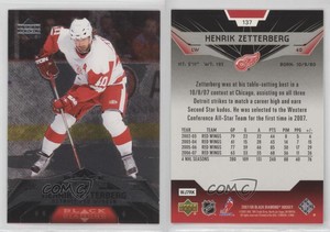 2007-08 Upper Deck Black Diamond Henrik Zetterberg #137
