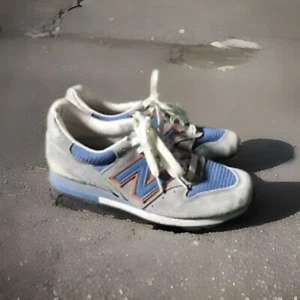 NEW BALANCE 996 Shoes 8.5 M996CSBO CONNOISSEUR RETRO SKI GREY BLUE WHITE ORANGE - Picture 1 of 13