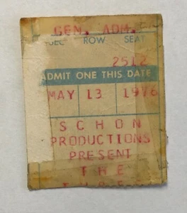 The Tubes Ticket Stub Minneapolis Minnesota May 1976 - Picture 1 of 2