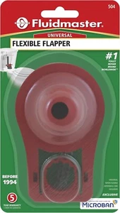 Fluidmaster 504 2-Inch Universal Long Lasting Flexible Frame Toilet Flapper, Red - Picture 1 of 6
