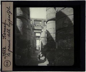 Egypte.Egypt.Karnak.Grande Salle Hypostyle.Photo Verre.Lantern Magic.Projection. - Picture 1 of 1