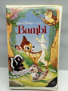 1st Release Walt Disney's Bambi Black Diamond VHS942 Rare Collector's Video Tape - Picture 1 of 12