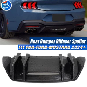 Alerón inferior difusor de labios de parachoques trasero de carbono para Ford Mustang GT S650 2024 - Imagen 1 de 13