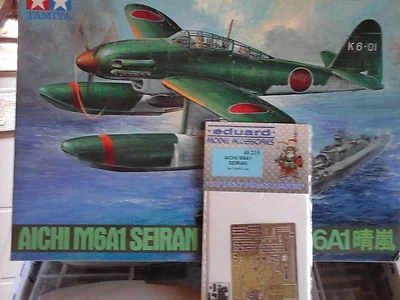 AICHI M6A1 SEIRAN 1/48 SCALE TAMIYA MODEL+PHOTOETCHED PARTS - Immagine 1 di 4