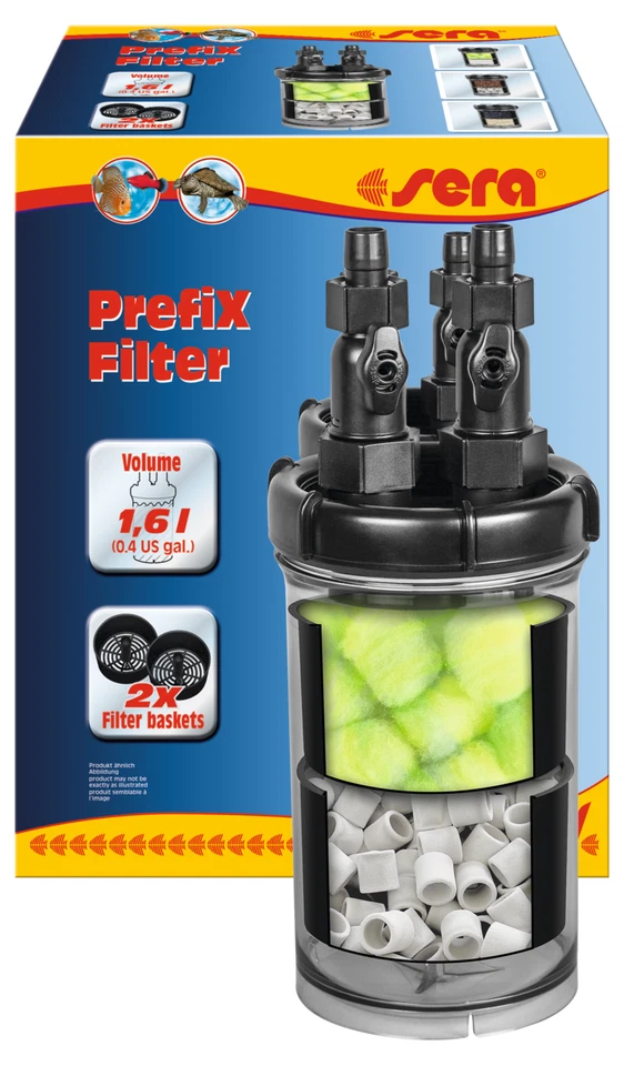 Sera Prefix Filter Vorfilter 1,6L Schnellfilter Biofilter Aquarium Außenfilter - Bild 1 von 1