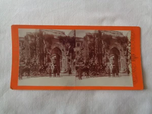 STEREO FOTO ALBUMINE ITALIEN NEAPEL NEAPEL G. SOMMER NR. 27 - Bild 1 von 2