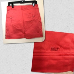 Vineyard Vines Womens 2 Sateen Pocket Skirt Solid Mini Side Zip NWT $98 - Picture 1 of 10