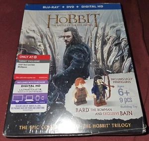 Hobbit Battle of Five Armies Blu-Ray DVD + Bain Bard LEGO Minifigures Exclusive - Picture 1 of 4