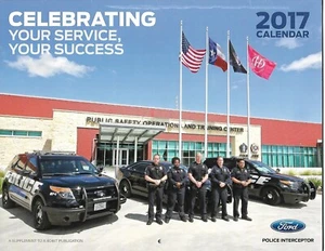Calendar - Ford - Police Car Truck Law Enforcement Vehicles - 2017 (A1503) - Picture 1 of 2