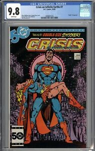 Crisis on Infinite Earths #7 CGC 9.8 NM/MT Death of Supergirl WHITE PAGES