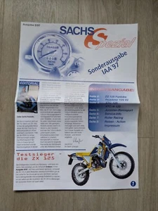 Sachs Spezial Prospekt 1997 ZZ 125 Roadster 125 V" XTC 125 XTC-N 125 - Picture 1 of 4