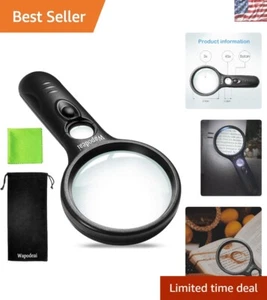 Hohe Vergrößerungsglas 3x 45X LED beleuchtet - perfekt zum Lesen - Bild 1 von 8
